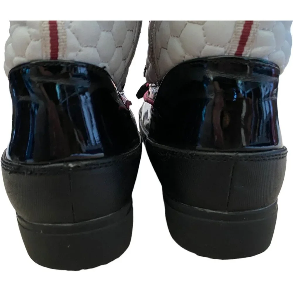 Totes Toasty White Girls Snow Boot in Black, Pink and White Sz 4 - Picture 10 of 10